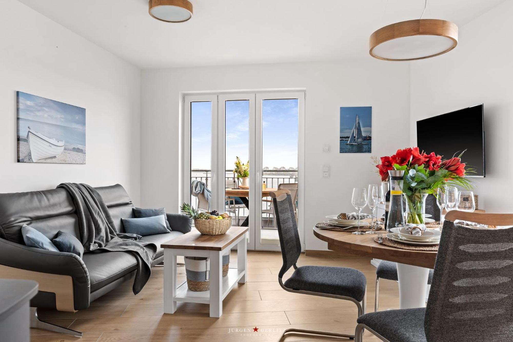 Sea Apartment Mojo- Meerblick, Infrarotauna, Terrasse Olpenitz Bagian luar foto