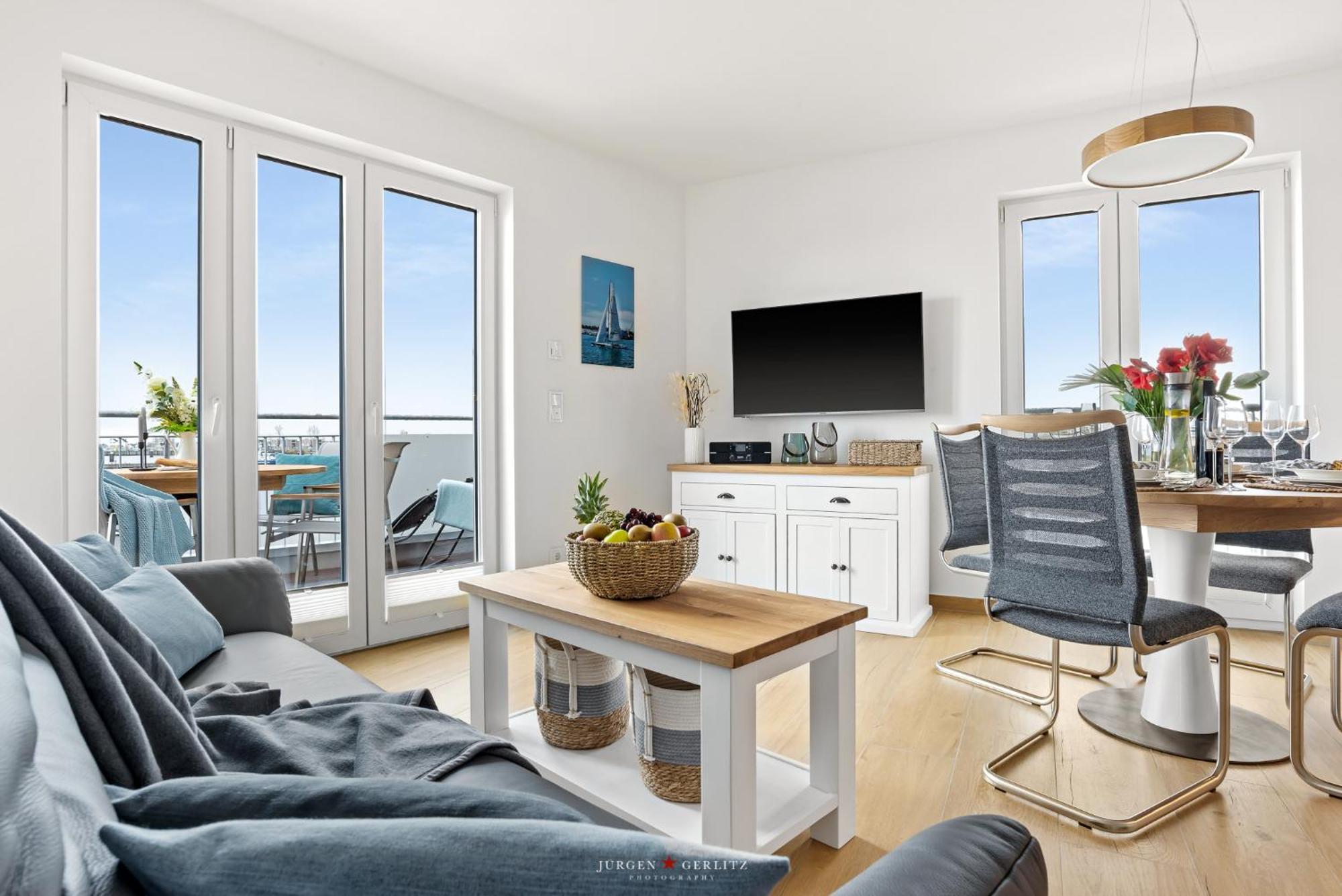 Sea Apartment Mojo- Meerblick, Infrarotauna, Terrasse Olpenitz Bagian luar foto