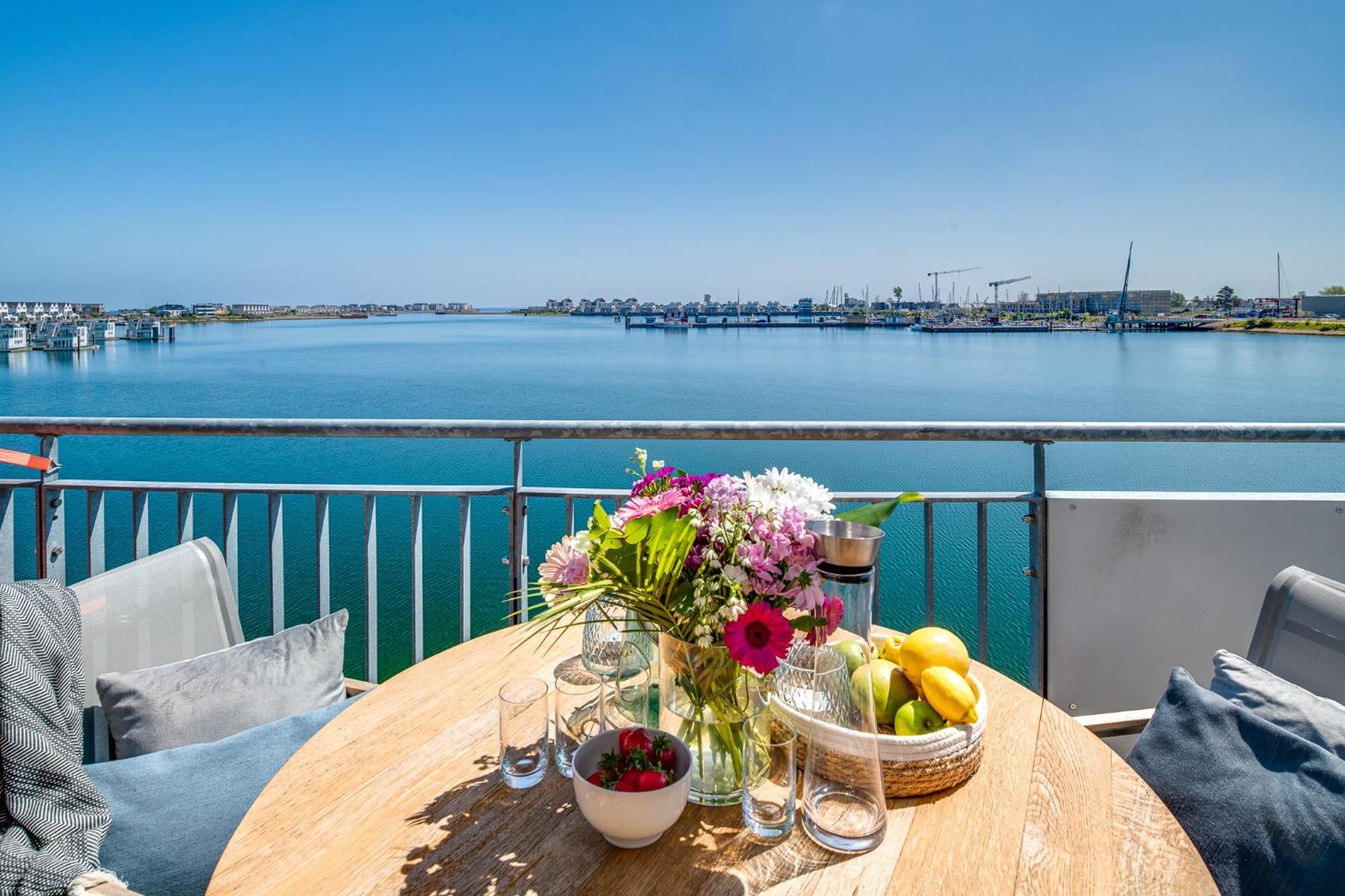 Sea Apartment Mojo- Meerblick, Infrarotauna, Terrasse Olpenitz Bagian luar foto