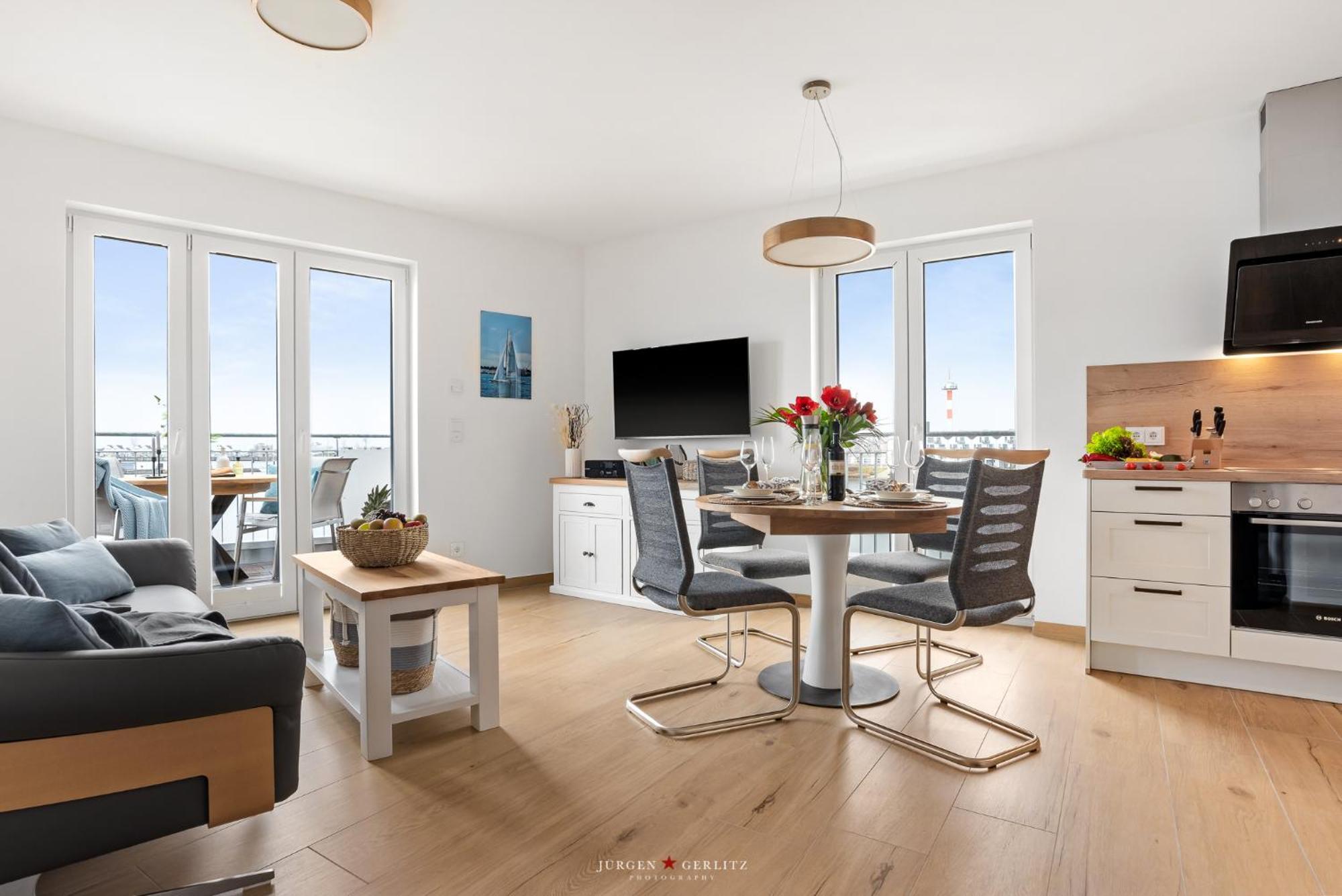 Sea Apartment Mojo- Meerblick, Infrarotauna, Terrasse Olpenitz Bagian luar foto